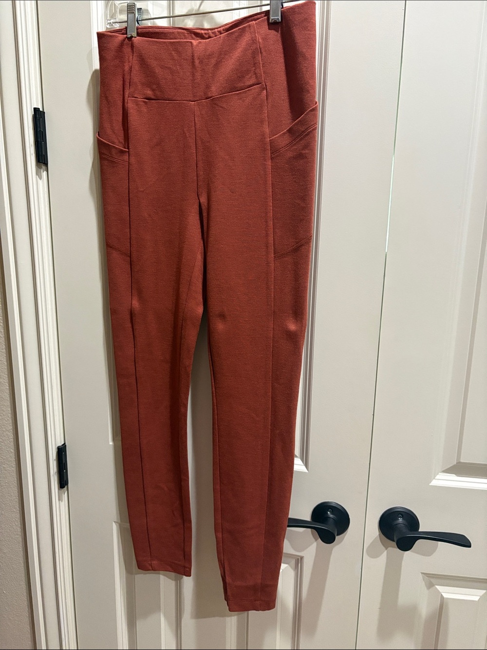 CAbi Lean Legging 4324 in Heather Amber Rust